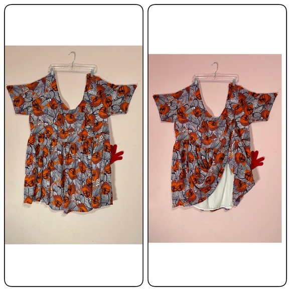 👠👜E SHAKTI…Sz…5X - 32W…AFRICAN PRINT DRESS - Picture 5 of 5